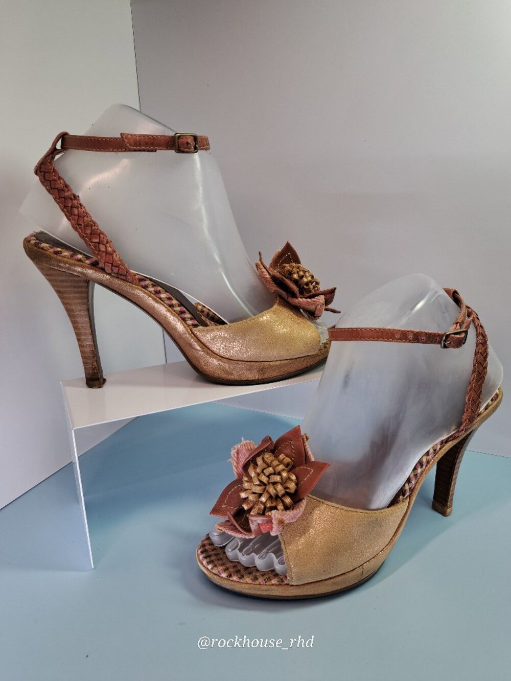 Kenzie Juice Heel in Rose Gold 6.5